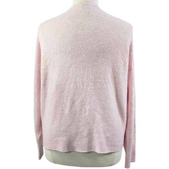 J. Crew Light Pink Boxy Mockneck Sweater in Extra Soft Yarn Wool Blend BC534 - Picture 2 of 8
